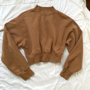 Forever 21 Tan Fleece-Lined Pullover